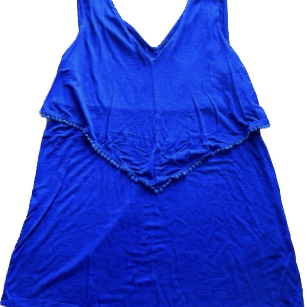 Motherhood Maternity Royal Blue Tank Top - indigo blue .